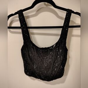 Windsor Sequin Corset Top